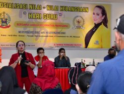 Legislator Golkar Debbie Rusdin Sosialisasi Kebangsaan Tentang Hari Guru, Ini yang Sampaikan Kepada Warga