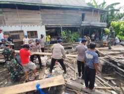 Bantu Proses Pemulihan Pasca Gempa, Ini Yang Dilakukan Personel Brimob Bone di Selayar