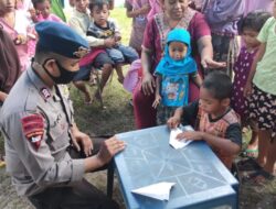 Pulihkan Psikologi Anak Korban Gempa Selayar, Brimob Sulsel Lakukan Trauma Healing