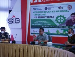 Peduli Budaya K3, Semen Tonasa Tuan Rumah Webinar Bulan K3 Nasional SIG