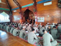 Tingkatkan Keimanan Anggota, Brimob Bone Rutin Gelar Pembinaan Rohani