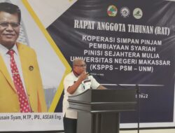Sampaikan Pesan Rektor UNM, WR II Harap KSPPS PSM Hadirkan Konsep Keamanan dan Kenyamanan