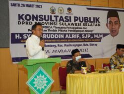 Banyak Korban, Syaharuddin Alrif Gelar Konsultasi Publik Ranperda Tentang Tindak Pidana Perdagangan Orang