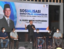 Gelar Sosialisasi 4 Pilar di Pinrang, Rusdi Masse Ingatkan Jaga Toleransi