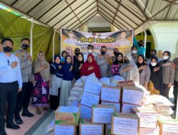 Kapolres Maros Bakti Sosial Baktu Warga Terdampak Bencana Angin Puting Beliung