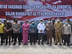 HUT ke-77 Kemerdekaan RI, Polda Gorontalo Gelar Vaksinasi 5.000 Dosis Untuk Kategori Lansia, Dewasa Dan Anak-Anak