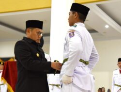 Penjagub Hamka Kukuhkan 25 Anggota Paskibraka Gorontalo