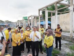 Bersama Waketum DPP Golkar Sabil Rachman, Taufan Pawe Temui Pedagang Pasar Sentral Sinjai