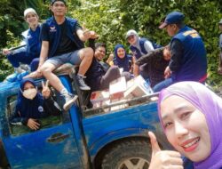 Tim RMS Berbagi, Beri Bantuan Korban Longsor, di Desa Leppangeng Sidrap