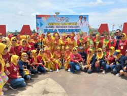 Perumda Pasar Karya Support Lomba Senam Longwis TAN SMEA/SMKN 1, Kelurahan Pisang Selatan Keluar Sebagai Pemenang