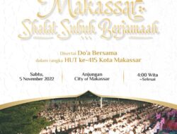 Jelang HUT Kota Makassar Ke 415, Danny Ajak Warga Muslim Shalat Subuh Berjamaah