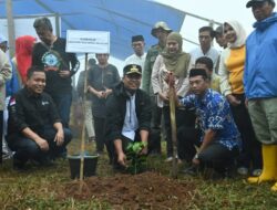 Diselimuti Kabut, Gubernur Andi Sudirman Tanam Bibit Kopi Bareng Warga Gowa di Topidi