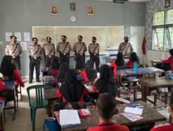 Tekan Kecelakaan, Kanit Kamsel Sat Lantas Polres Wajo berikan Dikmas di SMAN 7 Wajo
