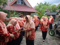 Disambut Ketua DWP Panakkukang, Ketua DWP Kota Makassar Lakukan Monev