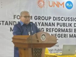 Dukung Reformasi Birokrasi, UNM Gelar FGD Standar Pelayanan Publik