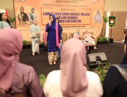 Meriahnya Hari Ibu 2022, Wawali dan Ketua TP-PKK Kota Makassar Jadi Juri Lomba Tata Rias Wajah