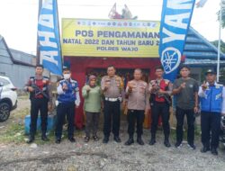 Hari Pertama Ops Lilin 2022, Kasat Lantas Polres Wajo Cek Posko di Tarumpakkae