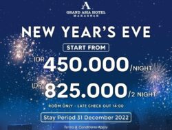 Grand Asia Hotel Makassar Tawarkan Promo Kamar Jelang Tahun Baru 2023