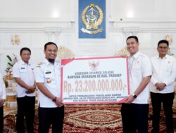 Pemkab Pangkep Terima Bantuan Keuangan Gubernur Sulsel Sebesar Rp 23,2 Miliar