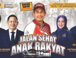Pendaftar Jalan Sehat Anak Rakyat di Kecamatan Biringkanaya Tembus 20 Ribu