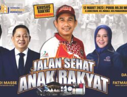 20 Ribu Kupon Jalan Sehat Habis, Ketua YARI Sukarno Lallo Sebut Masyarakat Panakkukang Antusias Ikuti Jalan Sehat