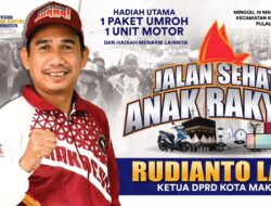 Pertama Kali Dilaksanakan di Pulau, Jalan Sehat Anak Rakyat Bakal Dihadiri Ribuan Orang