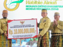 “Kado” Rp10 M dari Gubernur Sulsel Untuk Di HUT Kota Parepare 63