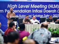Andi Sudirman Pimpin High Level Meeting Pengendalian Inflasi di Sulsel Tahun 2023