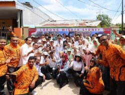 Ketua TP PKK Kecamatan Panakkukang Turut Dampingi Camat Panakkukang Menerima Kunjangan Mendagri & Para Kepala Daerah Di Lorong Wisata Sydney