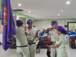 Dihadiri Danmen Sulsel, Satuan 717 Menwa STIE AMKOP Gelar Sertijab