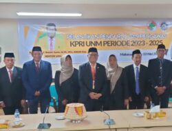 Lantik Pengurus KPRI Periode 2023-2025, Rektor UNM Tekankan Pola Kerja dan Semangat Baru