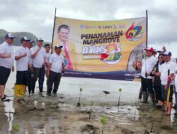 Rektor UNM Pimpin Penanaman 1.000 Pohon Mangrove di Pesisir Pantai Majene