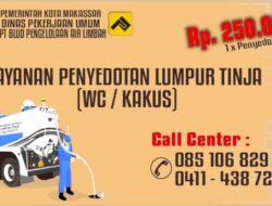 Meski Cuti Bersama, Layanan Tinja Dinas PU Makassar Tetap Beroperasi