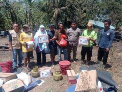 BPBD Sulsel Serahkan Bantuan Gubernur ke Korban Kebakaran di Bantaeng