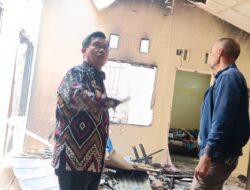 Kunjungi Lokasi Kebakaran, Camat Biringkanaya Himbau Warga Agar Lebih Waspada