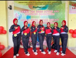Perisiapan Piala Ibu Negara, Pemprov Gorontalo Ikuti Lomba Senam PERWOSI 2023