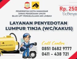 Dinas PU Makassar Terima Layanan Penyedotan Lumpur Tinja