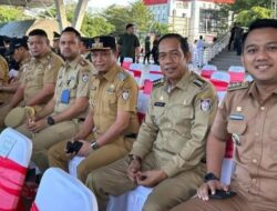 Camat Sangkarrang Hadiri Upacara Hari Lahir Pancasila di Karebosi