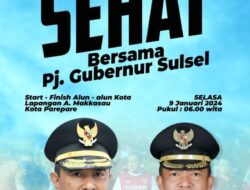 PJ Gubernur Sulsel Akan Hadiri Jalan Sehat Di Kota Parepare