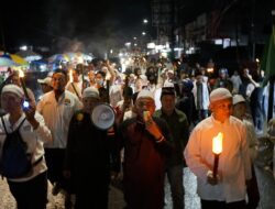 Antusias Masyarakat Ikuti Pawai Obar Sambut Bulan Ramadhan di Makassar