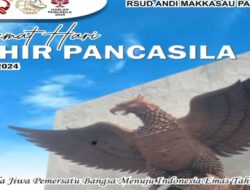 Manajemen RS Andi Makkasau Pemkot  Parepare Ucapkan Selamat Hari Jadi Pancasila 2024