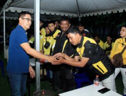 Malam-malam Puluhan Driver Ojol Datangi Posko ‘Rudal’, Deklarasi Dukung Rusdin Abdullah di Pilwakot Makassar