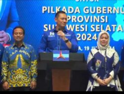 Pilgub Sulsel, Andi Sudirman-Fatmawati Rusdi Terima Rekomendasi Demokrat, AHY : Pasangan Ideal