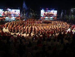 F8 2024 Bertajuk The Unity, Tampilkan Tari Nusantara oleh 400 Siswa Se-SMP Makassar