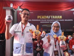 Resmi Mendaftar di KPU Makassar, Seto-Rezky: Mari Kita Hadirkan Pemilu Riang Gembira