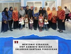 Kominfo Kota Makassar Salurkan Dana Pendidikan Kepada Anak-anak Tenaga Honorer