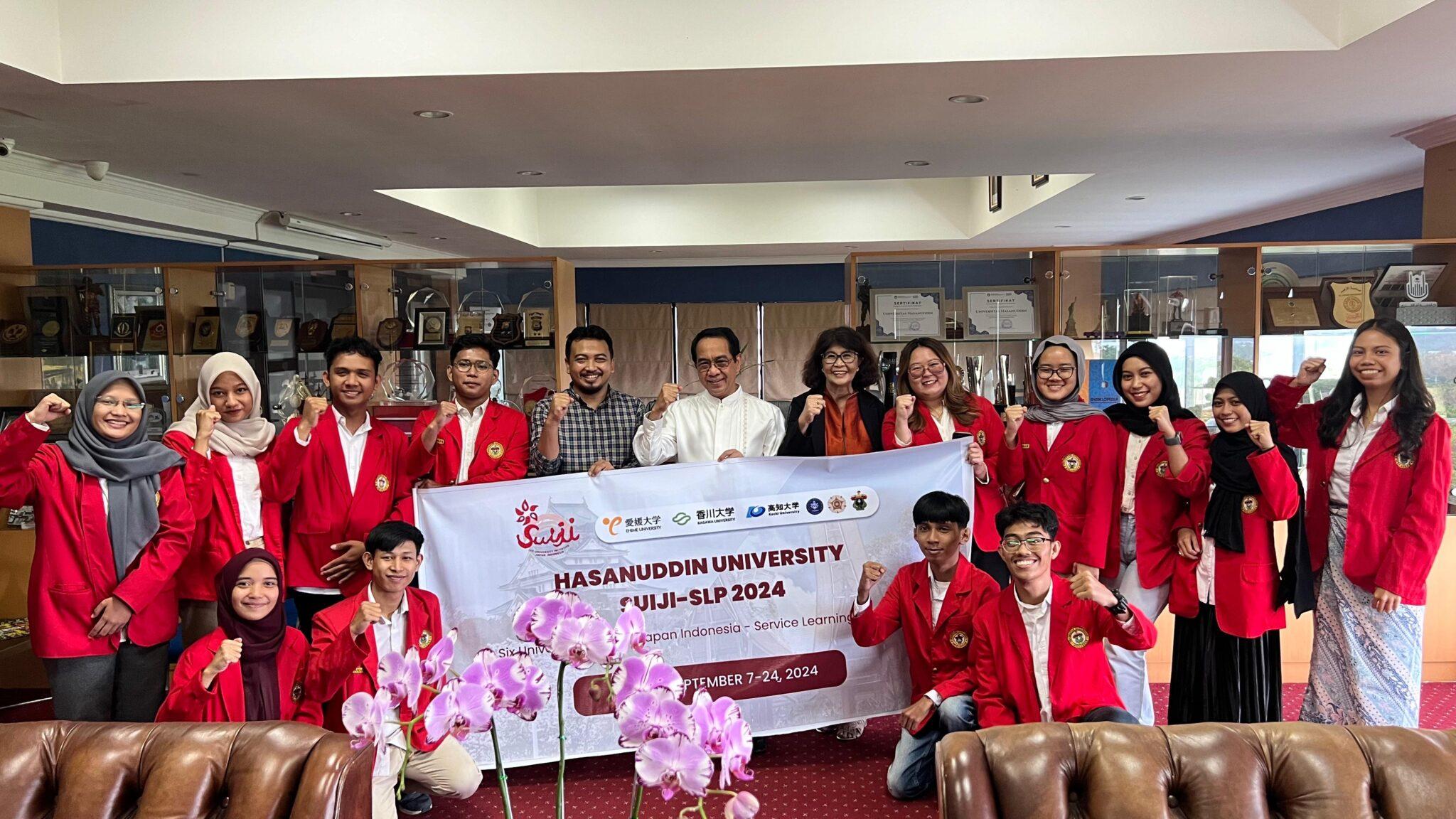 Rektor Unhas Lepas 13 Mahasiswa Program SUIJI-SLP ke Jepang – SUARACELEBES