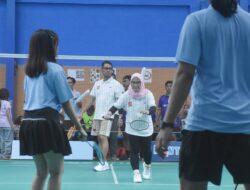 Saling Bertanding Bulutangkis, Seto Dan Rezki  Dorong Atlet Lahirkan Bibit Berkualitas