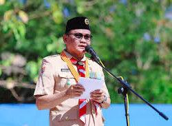 Bupati Barru Ajak Pramuka Tanete Rilau Jadi Garda Terdepan Menuju Indonesia Emas 2045