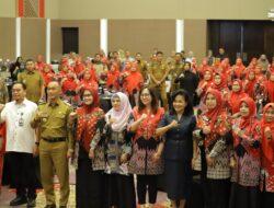 Pj.Ketua TP.PKK Wajo Hadiri Rakerda dan Pengukuhan Pengurus Dekranasda Provinsi Sulsel